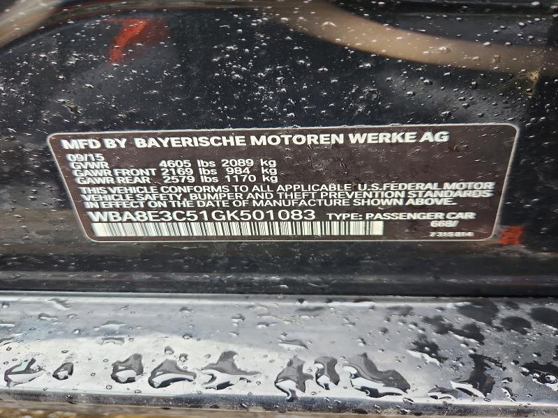 Продажа на аукционе авто 2016 Bmw 328, vin: WBA8E3C51GK501083, номер лота: 78517265