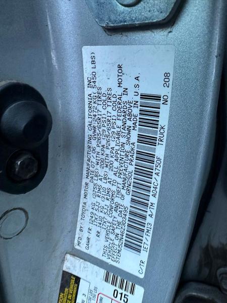 2006 Toyota Tacoma მანქანა იყიდება აუქციონზე, vin: 5TEMU52N46Z303495, აუქციონის ნომერი: 48215366