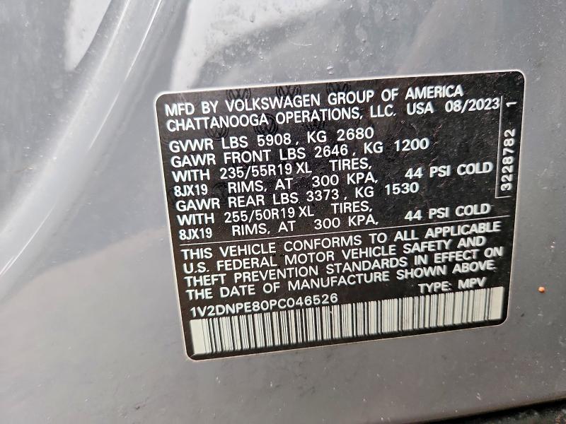2023 Volkswagen Id.4 მანქანა იყიდება აუქციონზე, vin: 1V2DNPE80PC046526, აუქციონის ნომერი: 47962656