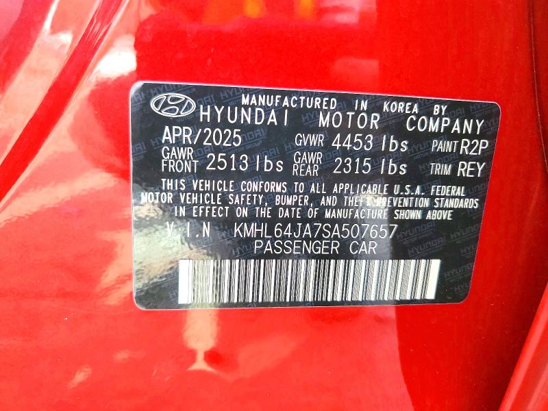 Продажа на аукционе авто 2025 Hyundai Sonata, vin: KMHL64JA7SA507657, номер лота: 42064096