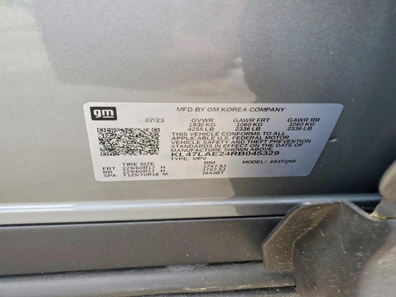 Aukcja sprzedaży 2024 Buick Envista, vin: KL47LAE24RB045329, numer aukcji: 48065866