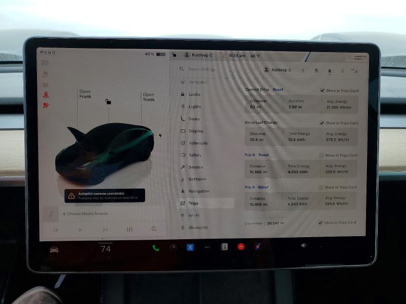 78520085 :رقم المزاد ، 7SAYGDEE5NF399445 vin ، 2022 Tesla Model Y مزاد بيع