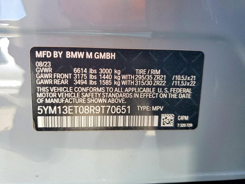Продажа на аукционе авто 2024 Bmw X5, vin: 5YM13ET08R9T70651, номер лота: 46528626