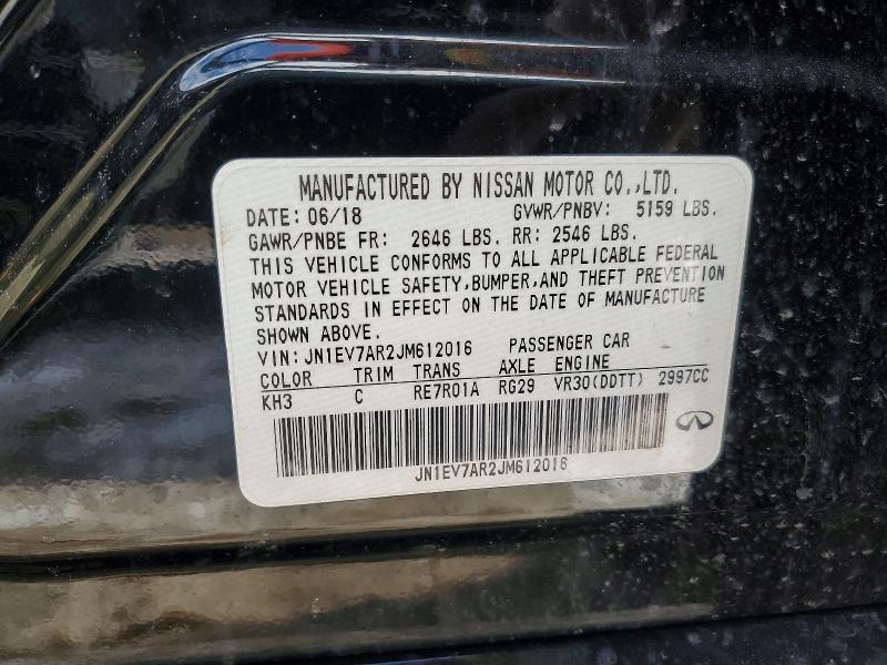 46156356 :رقم المزاد ، JN1EV7AR2JM612016 vin ، 2018 Infiniti Q50 مزاد بيع