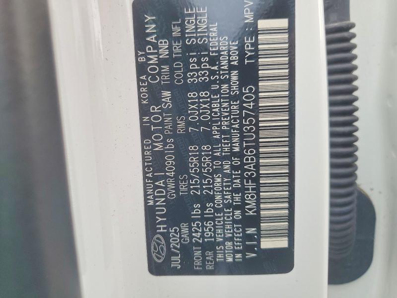 Продажа на аукционе авто 2026 Hyundai Kona, vin: KM8HF3AB6TU357405, номер лота: 45883066
