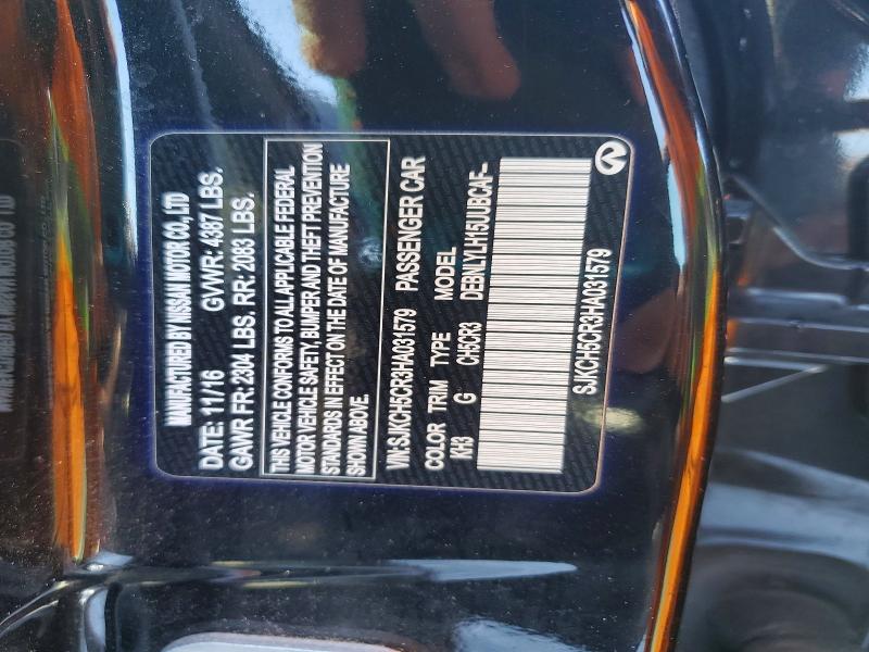 Aukcja sprzedaży 2017 Infiniti Qx30, vin: SJKCH5CR3HA031579, numer aukcji: 79517335
