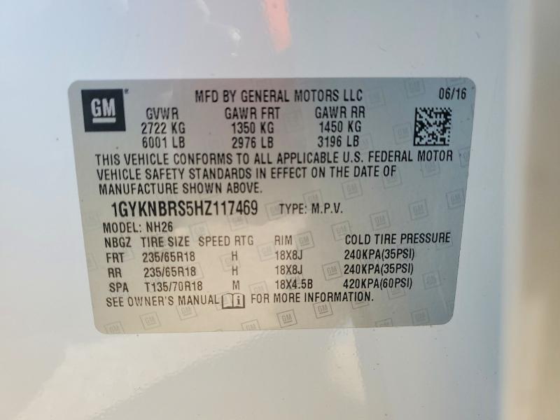 Aukcja sprzedaży 2017 Cadillac Xt5, vin: 1GYKNBRS5HZ117469, numer aukcji: 45889296
