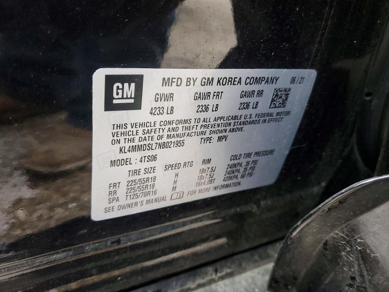 45584376 :رقم المزاد ، KL4MMDSL7NB021955 vin ، 2022 Buick Encore Gx مزاد بيع