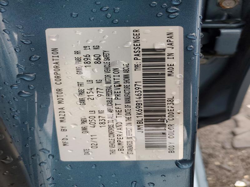 Aukcja sprzedaży 2011 Mazda 3, vin: JM1BL1K69B1463971, numer aukcji: 45837976