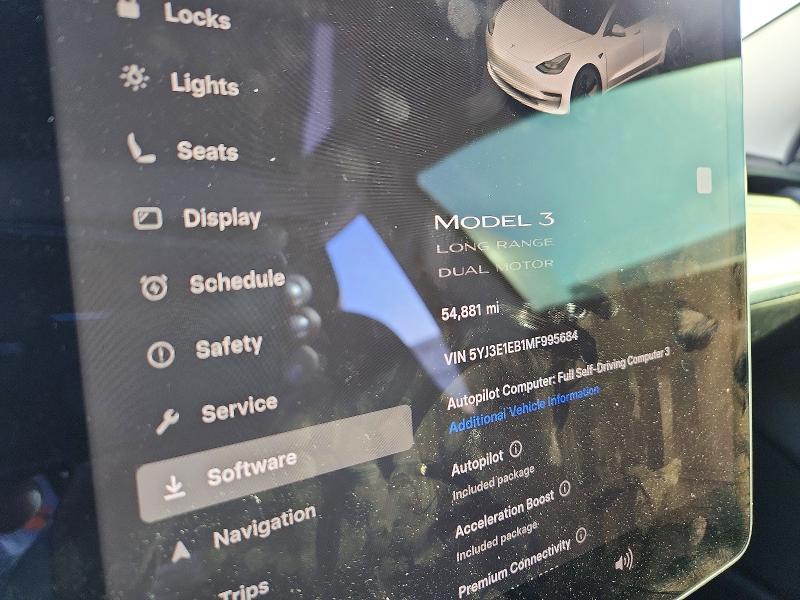 45833706 :رقم المزاد ، 5YJ3E1EB1MF995684 vin ، 2021 Tesla Model 3 مزاد بيع