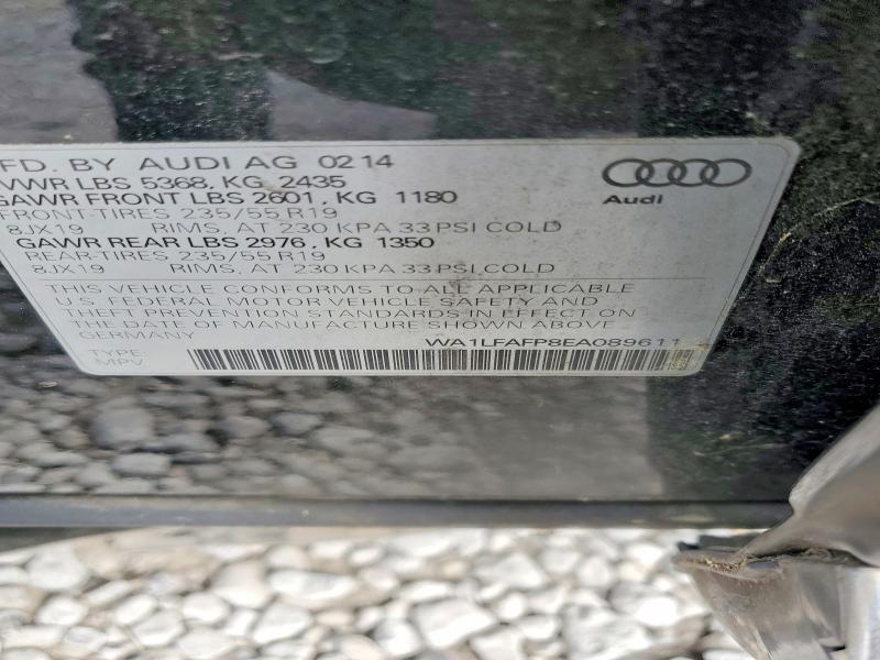Продажа на аукционе авто 2014 Audi Q5, vin: WA1LFAFP8EA089611, номер лота: 47872576