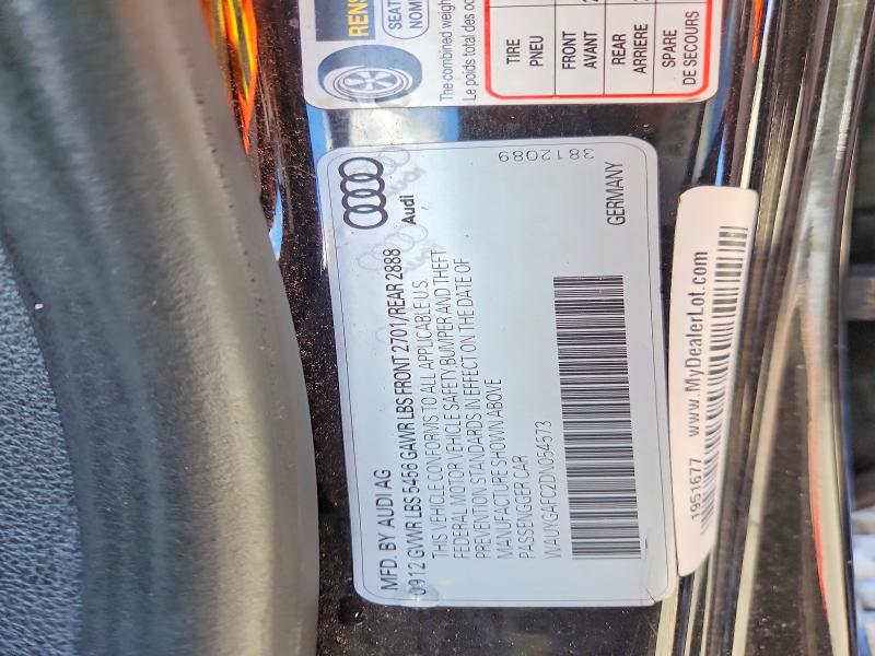 Продажа на аукционе авто 2013 Audi A7, vin: WAUYGAFC2DN054573, номер лота: 46037636