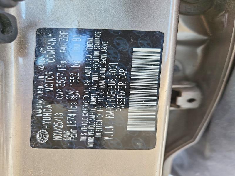 Продаж на аукціоні авто 2014 Hyundai Accent, vin: KMHCT4AE0EU614001, номер лоту: 47009226