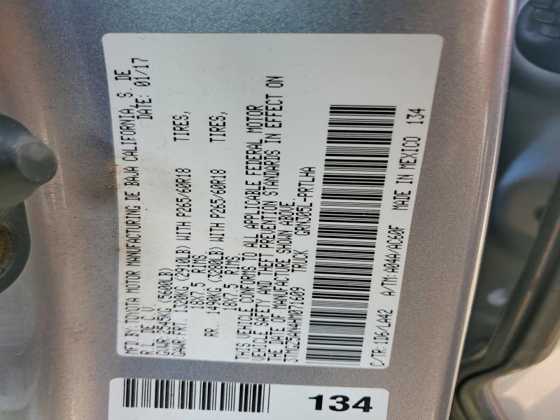 41649256 :رقم المزاد ، 3TMGZ5AN4HM071609 vin ، 2017 Toyota Tacoma مزاد بيع