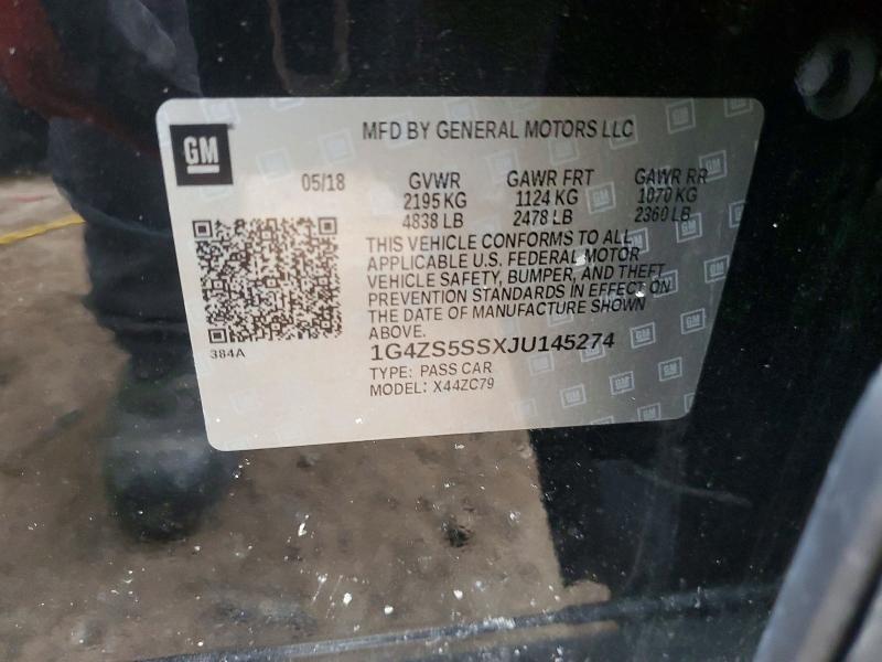 Aukcja sprzedaży 2018 Buick Lacrosse, vin: 1G4ZS5SSXJU145274, numer aukcji: 79470895