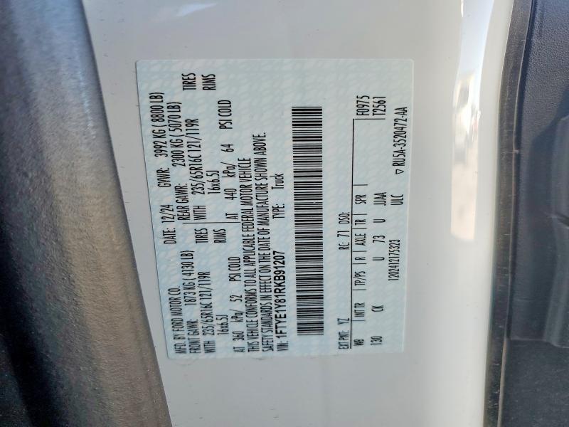 Aukcja sprzedaży 2024 Ford Transit, vin: 1FTYE1Y81RKB91207, numer aukcji: 42023446