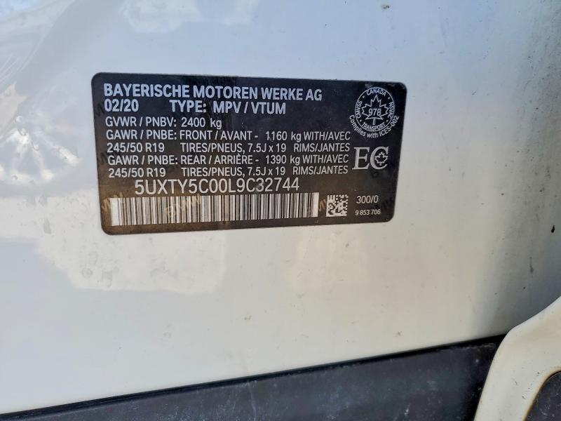 Aukcja sprzedaży 2020 Bmw X3, vin: 5UXTY5C00L9C32744, numer aukcji: 46301266
