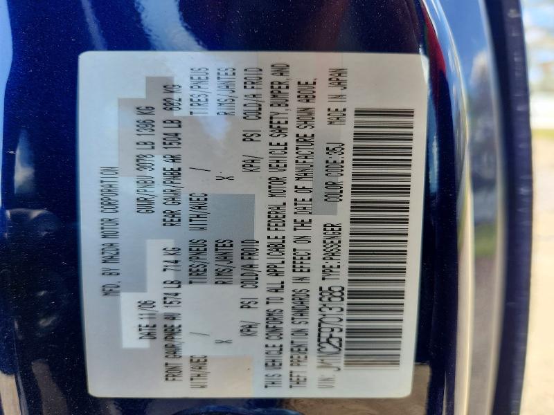 Aukcja sprzedaży 2007 Mazda Mx-5 Miata, vin: JM1NC25F970131685, numer aukcji: 45734456