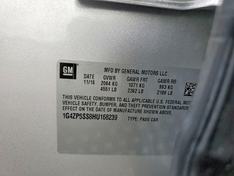 Продаж на аукціоні авто 2017 Buick Lacrosse, vin: 1G4ZP5SS8HU168239, номер лоту: 45535686
