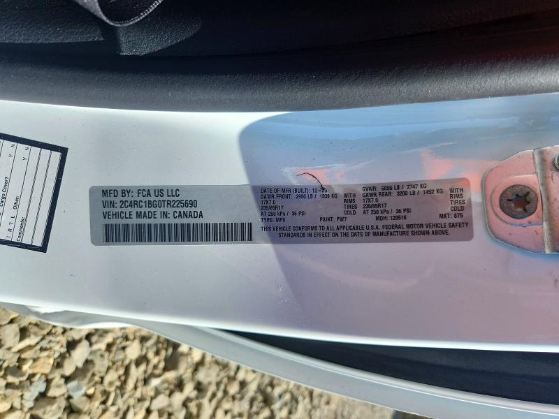 Aukcja sprzedaży 2026 Chrysler Pacifica, vin: 2C4RC1BG0TR225690, numer aukcji: 47283986