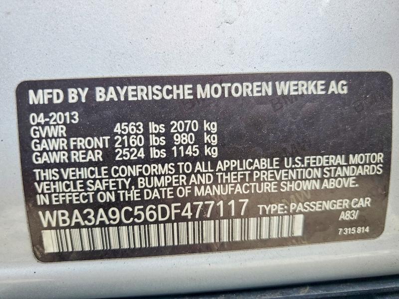 Продажа на аукционе авто 2013 Bmw 335, vin: WBA3A9C56DF477117, номер лота: 41998556