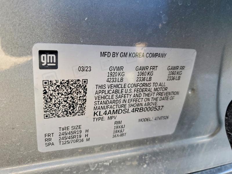 45932786 :رقم المزاد ، KL4AMDSL4RB000537 vin ، 2024 Buick Encore Gx مزاد بيع