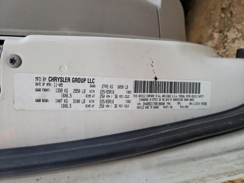 Продажа на аукционе авто 2010 Chrysler Town & Country, vin: 2A4RR5D17AR198400, номер лота: 79398005