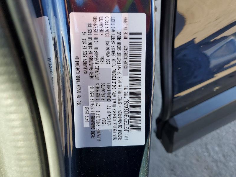 Продаж на аукціоні авто 2022 Mazda Cx-9, vin: JM3TCBCY9N0604498, номер лоту: 47264026