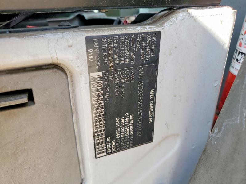 2012 Mercedes-benz Sprinter მანქანა იყიდება აუქციონზე, vin: WD3PE8CB5C5709732, აუქციონის ნომერი: 79896595