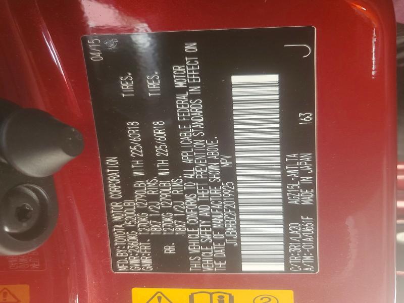 Aukcja sprzedaży 2015 Lexus Nx 200t, vin: JTJBARBZ2F2019925, numer aukcji: 47415786