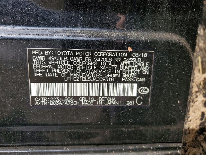 Продажа на аукционе авто 2018 Lexus Gs 350, vin: JTHCZ1BL5JA009318, номер лота: 46648316