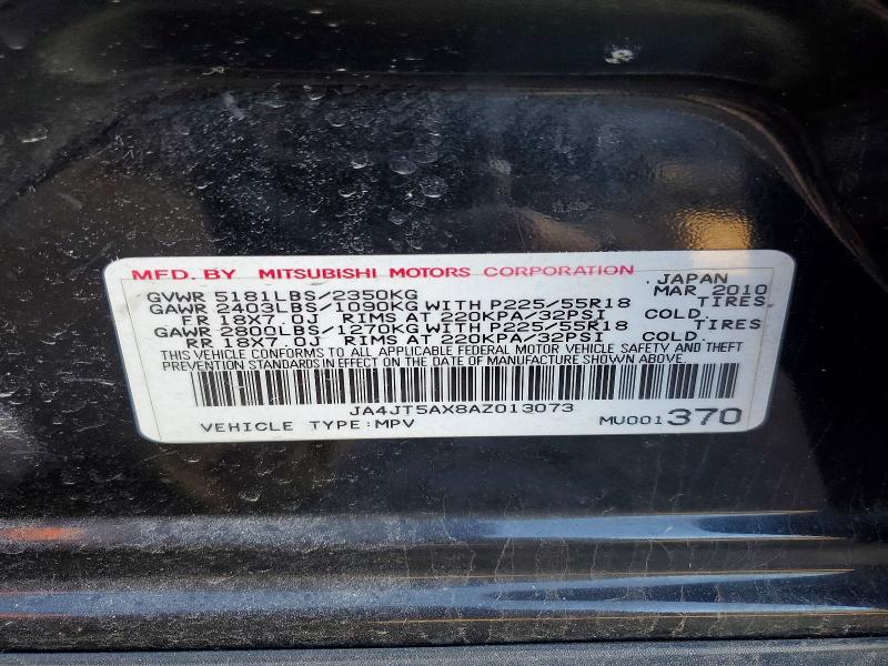 Продаж на аукціоні авто 2010 Mitsubishi Outlander, vin: JA4JT5AX8AZ013073, номер лоту: 42069586