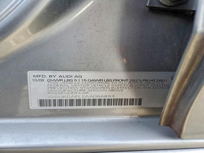 Aukcja sprzedaży 2010 Audi S4, vin: WAUKGAFL2AA066893, numer aukcji: 47558016