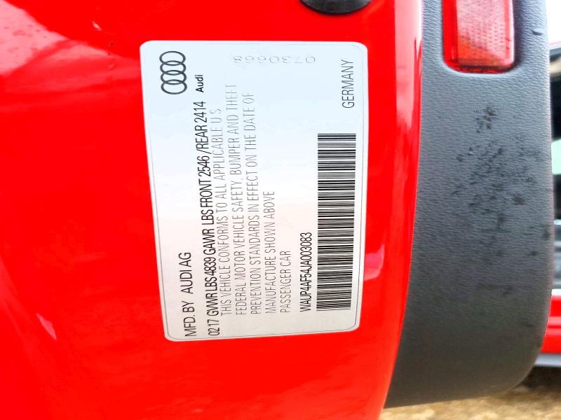 Aukcja sprzedaży 2018 Audi S5, vin: WAUP4AF54JA003083, numer aukcji: 45570336