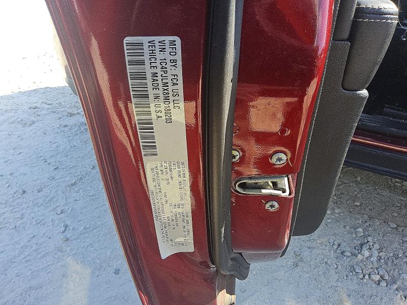 79676725 :رقم المزاد ، 1C4PJLMX8MD180203 vin ، 2021 Jeep Cherokee مزاد بيع
