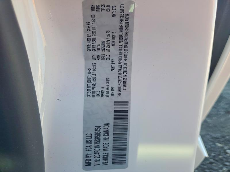 Продаж на аукціоні авто 2025 Chrysler Pacifica, vin: 2C4RC1N75SR505454, номер лоту: 47022866