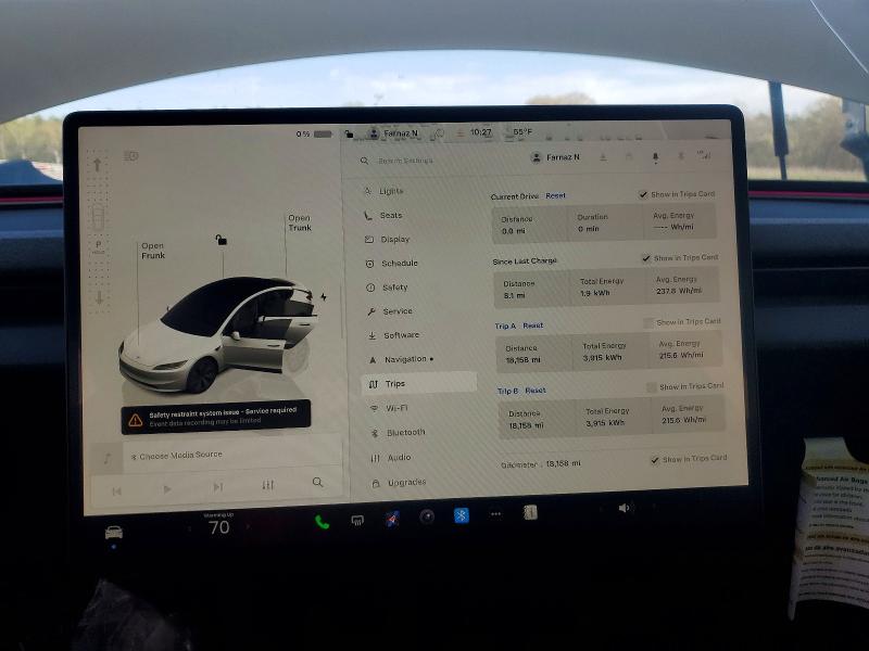 Продажа на аукционе авто 2025 Tesla Model 3, vin: 5YJ3E1EA6SF927823, номер лота: 46945096