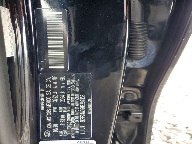 48396736 :رقم المزاد ، 3KPF24AD6ME292358 vin ، 2021 Kia Forte مزاد بيع