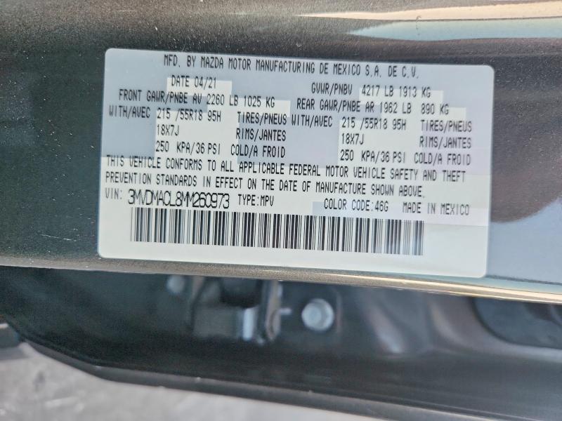 Aukcja sprzedaży 2021 Mazda Cx-30, vin: 3MVDMACL8MM260973, numer aukcji: 41693356