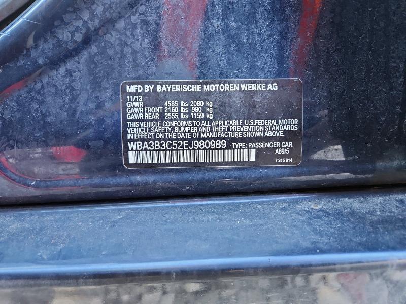2014 Bmw 328 მანქანა იყიდება აუქციონზე, vin: WBA3B3C52EJ980989, აუქციონის ნომერი: 79492195