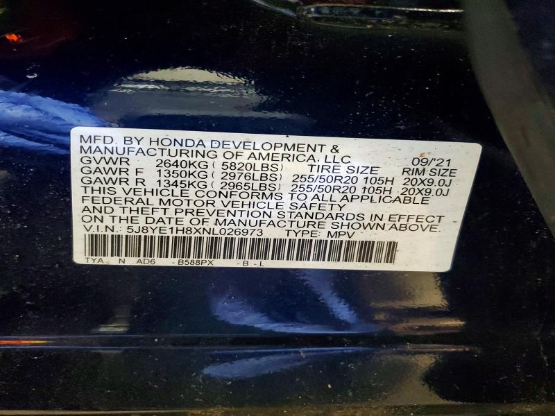 Продажа на аукционе авто 2022 Acura Mdx, vin: 5J8YE1H8XNL026973, номер лота: 78676525