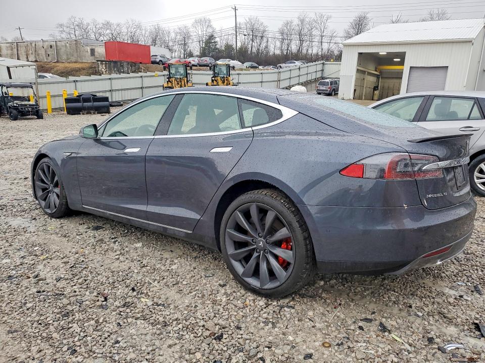 79807595 :رقم المزاد ، 5YJSA1H27FFP79165 vin ، 2015 Tesla Model S مزاد بيع