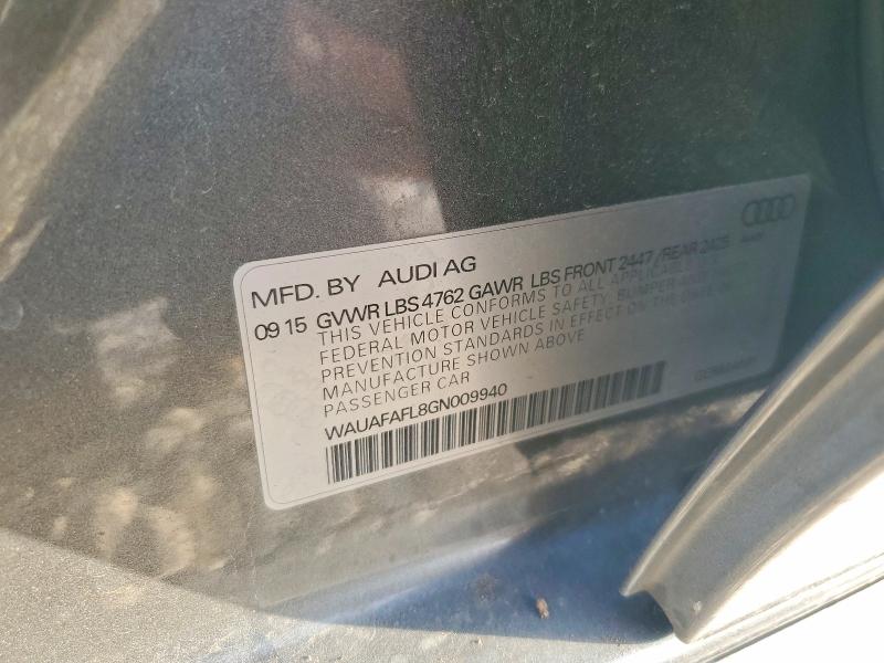 Aukcja sprzedaży 2016 Audi A4, vin: WAUAFAFL8GN009940, numer aukcji: 79284165