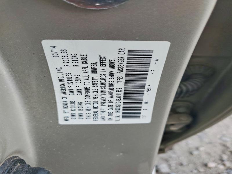 47993096 :رقم المزاد ، 1HGCR2F34EA191859 vin ، 2014 Honda Accord مزاد بيع
