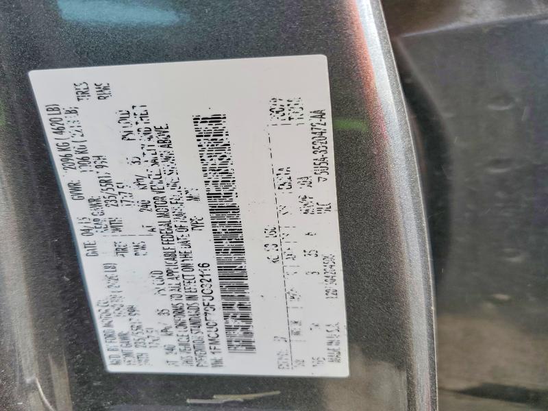 Aukcja sprzedaży 2015 Ford Escape, vin: 1FMCU0F70FUC32116, numer aukcji: 79109815