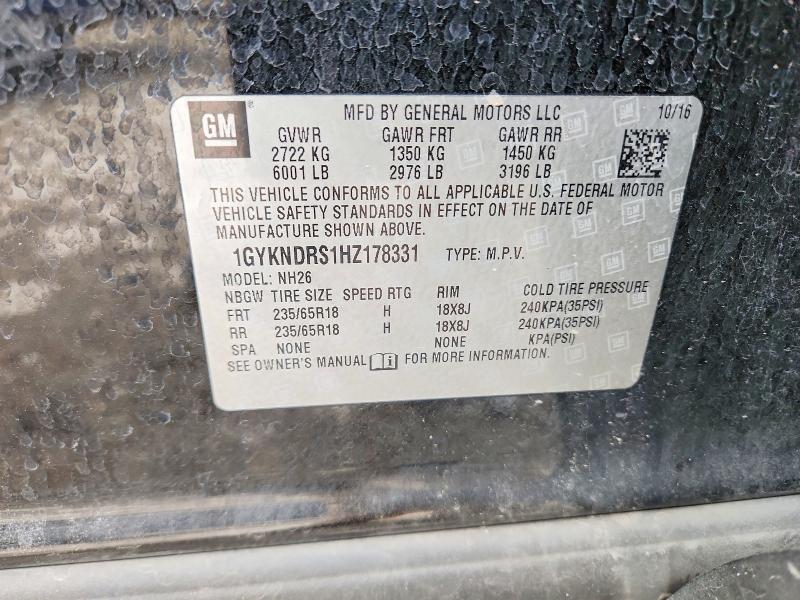 Продаж на аукціоні авто 2017 Cadillac Xt5, vin: 1GYKNDRS1HZ178331, номер лоту: 47359206