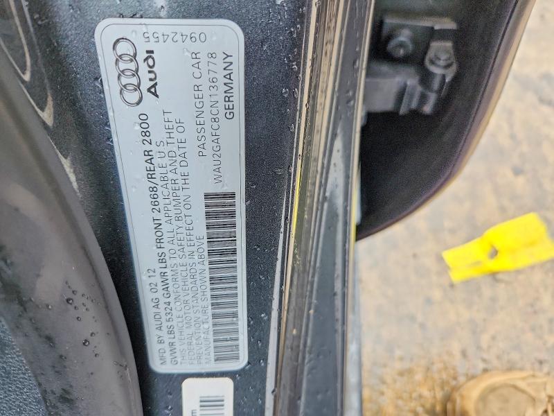 Aukcja sprzedaży 2012 Audi A7, vin: WAU2GAFC8CN136778, numer aukcji: 79117615