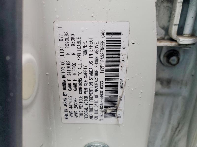 Продажа на аукционе авто 2011 Acura Tsx, vin: JH4CU2F65BC016333, номер лота: 78995775