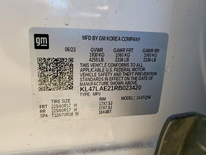 Продажа на аукционе авто 2024 Buick Envista, vin: KL47LAE21RB023420, номер лота: 78801425