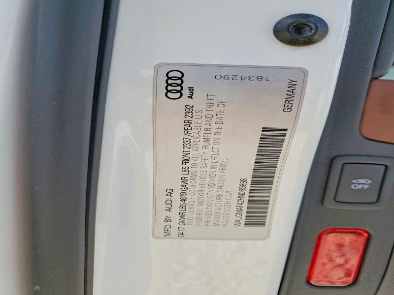 2017 Audi A4 მანქანა იყიდება აუქციონზე, vin: WAUGMAF42HN069898, აუქციონის ნომერი: 47628746